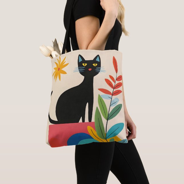 Bolso De Tela Gato negro Kiity (Detalle)