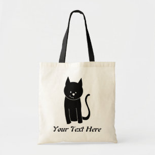 Bolso De Tela Gato negro lindo