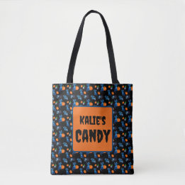 Bolso De Tela Gato negro lindo, araña, murciélago, saco de dulce
