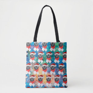 Bolso De Tela Gato negro lindo divertidas fiestas de Navidad