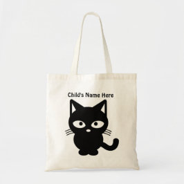 Bolso De Tela Gato negro lindo Kitty Halloween Kid Friendly