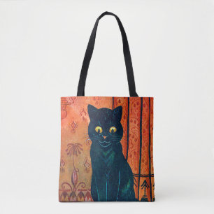 Bolso De Tela gato negro, Louis Wain