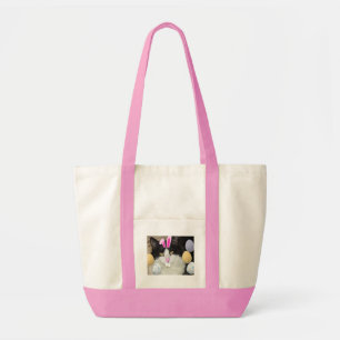 Bolso De Tela Gato negro y blanco de Pascua