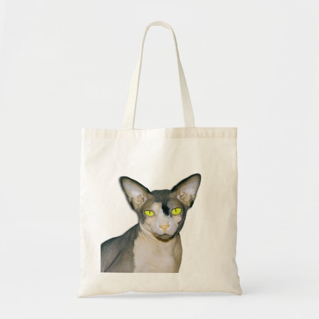 Bolso De Tela Gato Ninja de Sphynx (Frente)