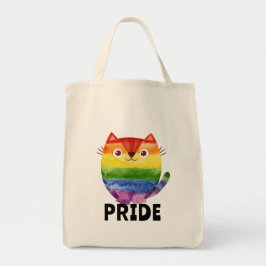 Bolso De Tela Gato Orgulloso Agua Acuarela Monada
