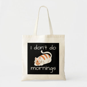 Bolso De Tela Gato perezoso que no hago mañanas