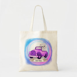 Bolso De Tela Gato Persa Conduciendo Coche