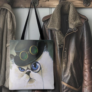 Bolso De Tela Gato persa de Steampunk