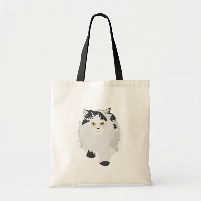 Bolso De Tela Gato persa lindo (Frente)