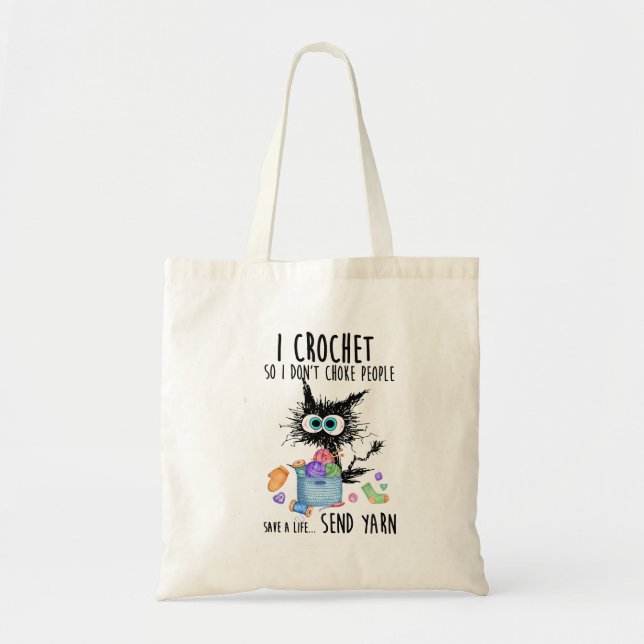 Bolso De Tela Gato Que Cruzo Para Que No Aturbe A La Gente Salve (Frente)