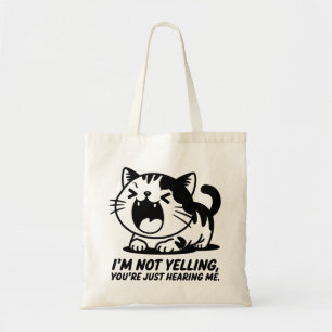 Bolso De Tela Gato que no estoy gritando, me estás escuchando