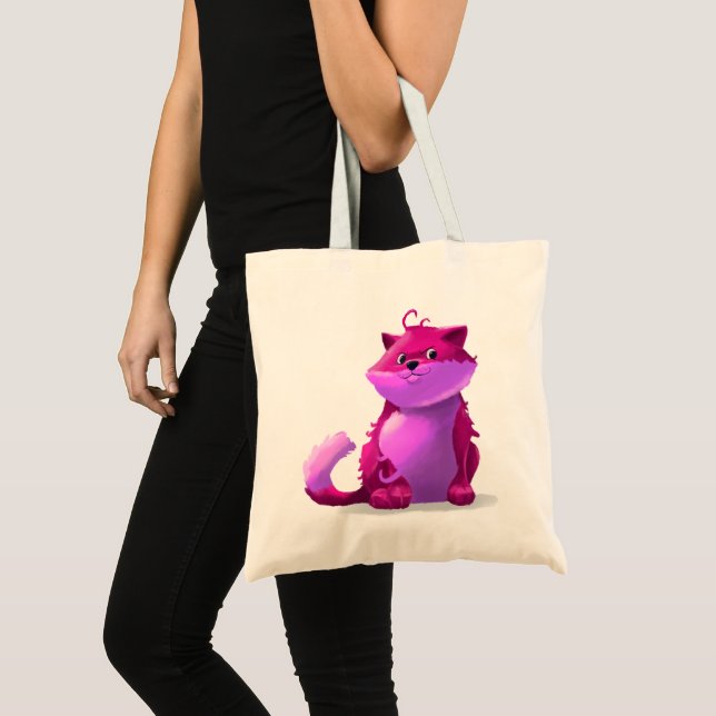 Bolso De Tela Gato rosa (Anverso (producto))