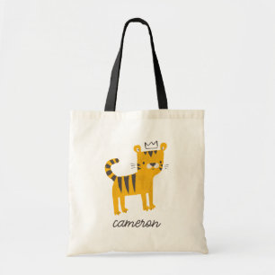 Bolso De Tela Gato salvaje de un tigre