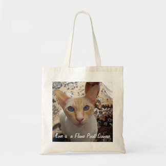 Bolso De Tela Gato siamés del punto fantástico de la llama