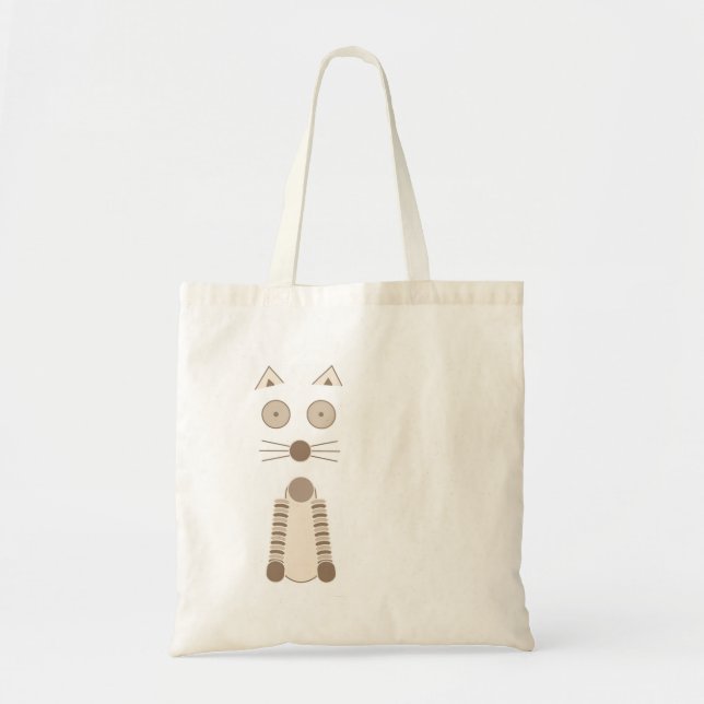 Bolso De Tela Gato simple (Frente)