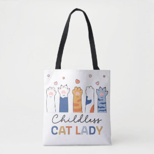 Bolso De Tela Gato sin hijos vota por presidente de Kamala Harri