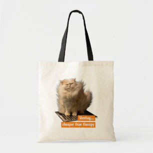 Bolso De Tela Gato sobre Grado