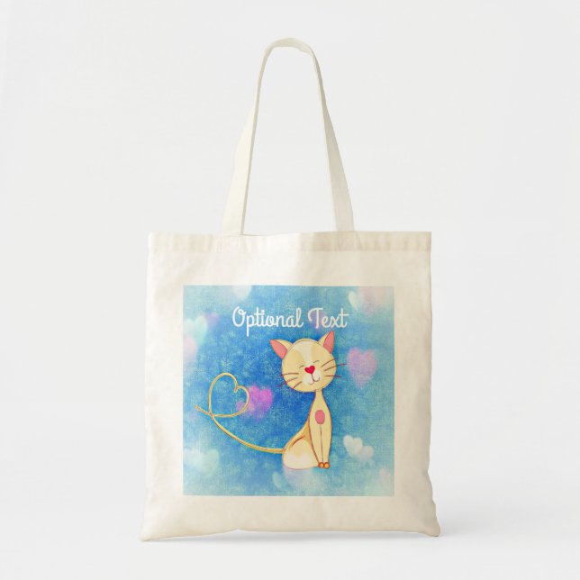 Bolso De Tela Gato soñador (Frente)