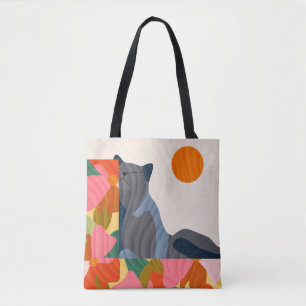 Bolso De Tela Gato Sunny Garden