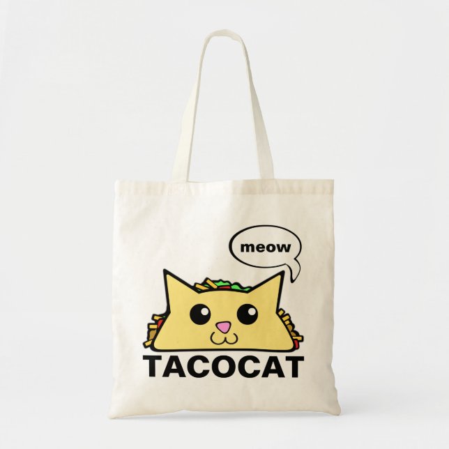 Bolso De Tela Gato Taco (Frente)