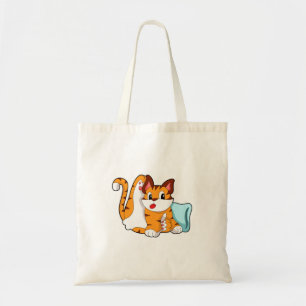 Bolso De Tela Gato tigre con almohada