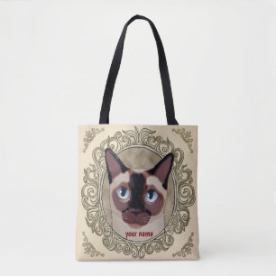 Bolso De Tela Gato tonkinés por todas partes