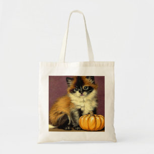 Bolso De Tela Gato vintage de Halloween Ragdoll