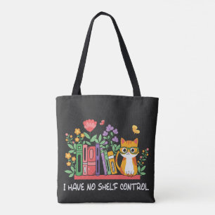 Bolso De Tela Gato y amante de los libros divertidos