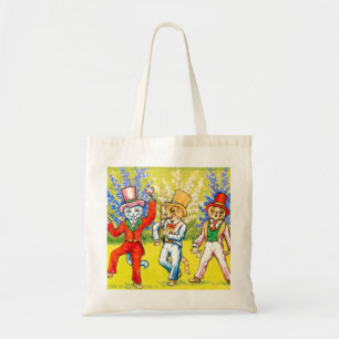 Bolso De Tela Gatos bailando