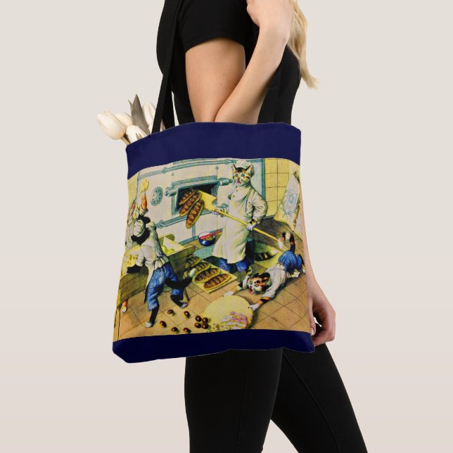 Bolso De Tela Gatos caóticos de panadería de Mainzer (Detalle)