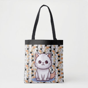 Bolso De Tela Gatos cortos