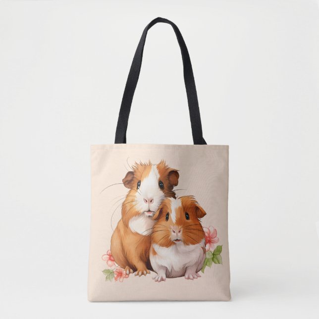 Bolso De Tela Gatos de cerdo de Guinea (Anverso)