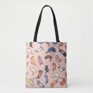 Bolso De Tela Gatos de doodle sin piel, ilustracion