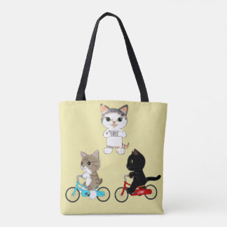 Bolso De Tela Gatos de la calle del lombardo con tres gatos de