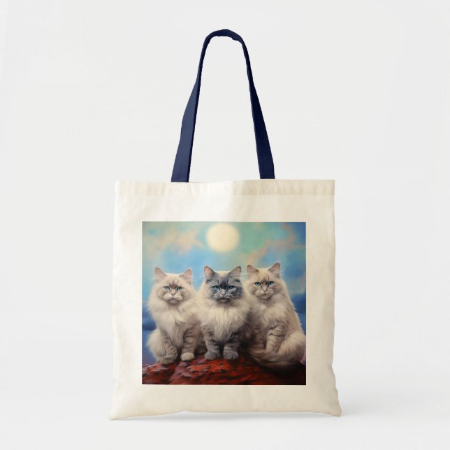 Bolso De Tela Gatos de Ragdoll (Frente)