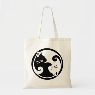 Bolso De Tela Gatos de Yin Yang