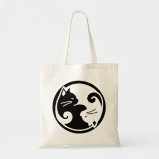 Bolso De Tela Gatos de Yin Yang