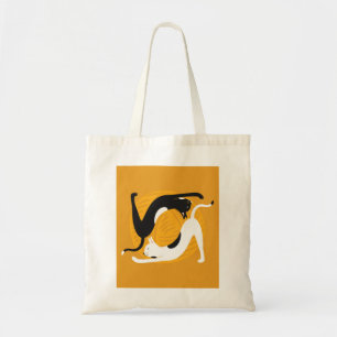 Bolso De Tela Gatos de yoga