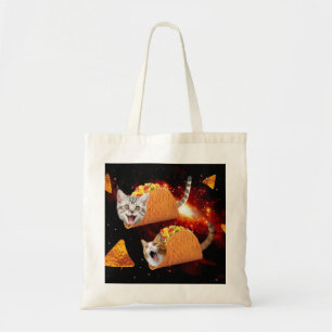 Bolso De Tela Gatos dentro de los tacos espaciales