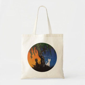Bolso De Tela Gatos diurnos/nocturnos