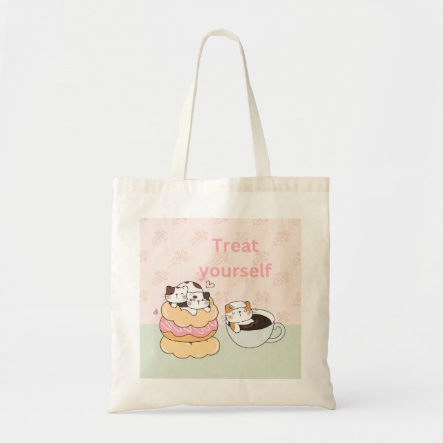 Bolso De Tela Gatos Foodie (Frente)