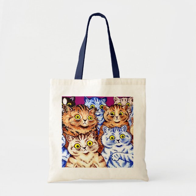 Bolso De Tela Gatos Guay de Louis Wain (Frente)