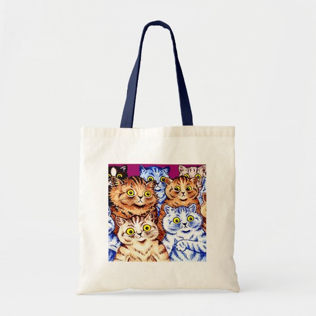 Bolso De Tela Gatos Guay de Louis Wain (Frente)