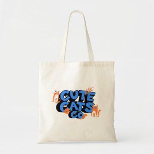 Bolso De Tela Gatos Lindos Arte Feliz y Divertido