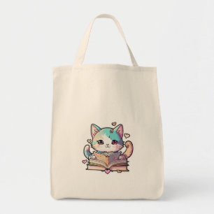 Bolso De Tela gatos lindos diseño asombroso leer libros de gato