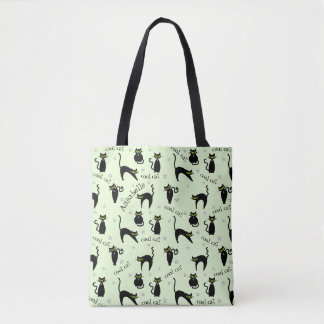 Bolso De Tela Gatos Mod Black Personalizados