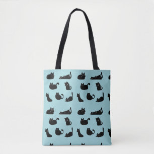Bolso De Tela Gatos Negros Divertidos