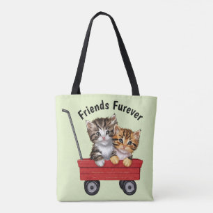 Bolso De Tela Gatos Personalizados
