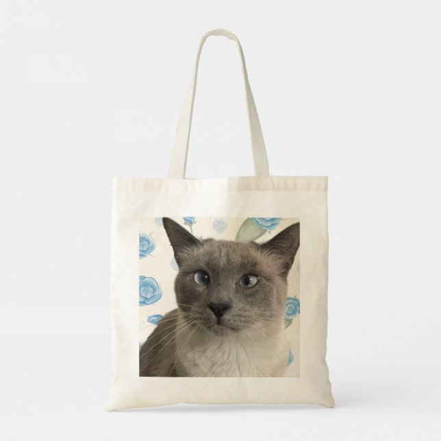 Bolso De Tela Gatos siameses (Reverso)