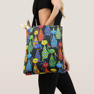 Bolso De Tela Gatos y ratones de colores